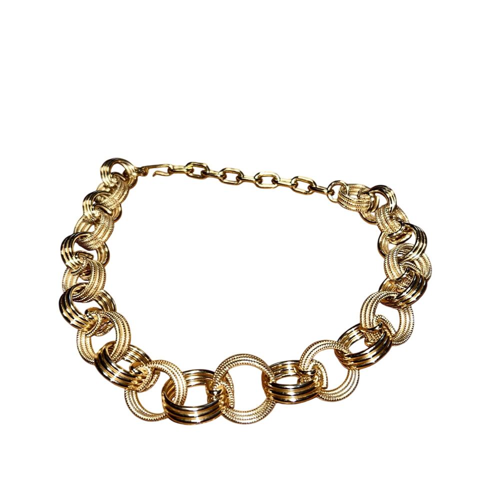 American Vintage Gold Tone Link Chain Choker 16"